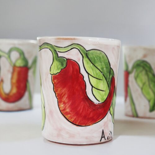 Bicchiere Peperoncino Realistico