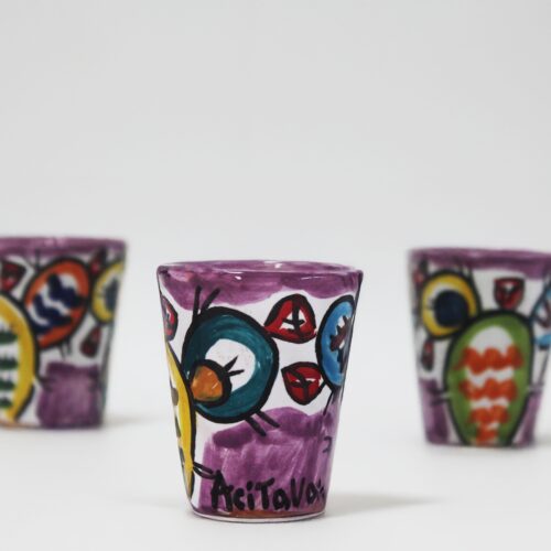 Bicchierino Fico d'India Stilizzato - Viola