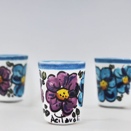 Bicchierino Fiori Viola