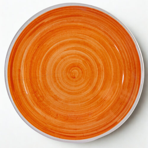 Piatto Fondo Arancione Fluo