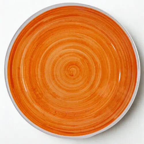 Piatto Fondo Arancione Fluo