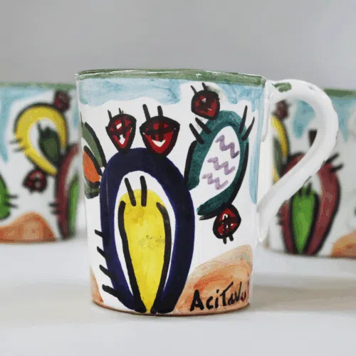 Tazza Fico d'India Stilizzato