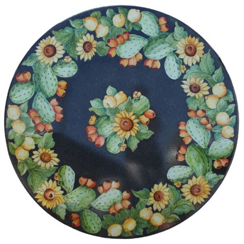 Tavolo Corona di Girasoli, Limoni e Fico d'India