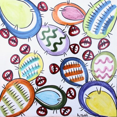 Tavolo Fico d'India Stilizzato