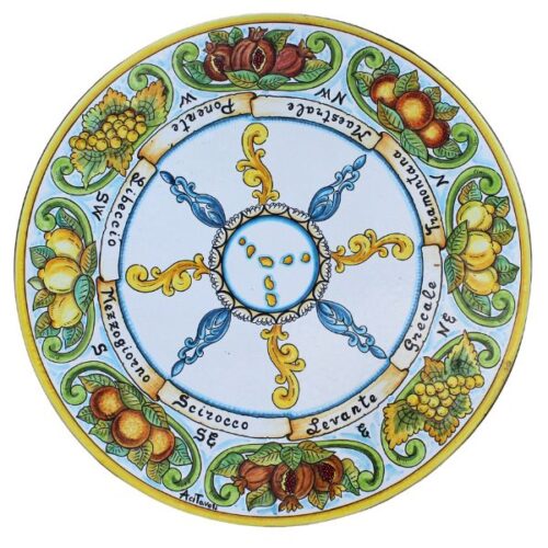 Tavolo Rosa dei Venti delle Eolie